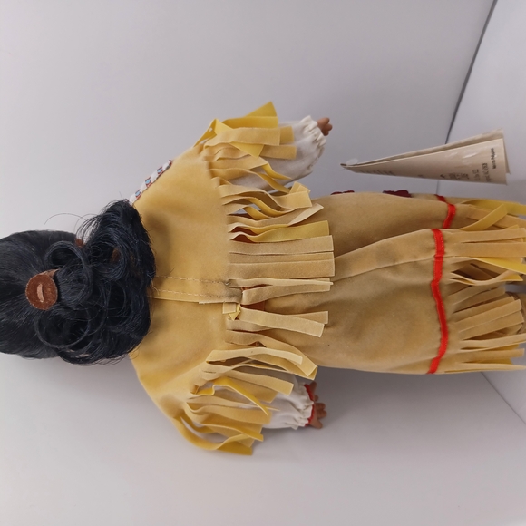 Goldrn Fawn Cherokee Maiden Native American-Inspired Doll with Fringe Outfit - Picture 12 of 13